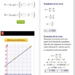 calculadora de la pendiente de una recta y de la ecuacion de la recta