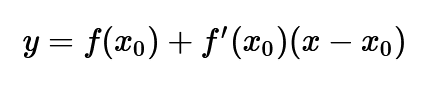 Formula de la recta tangente