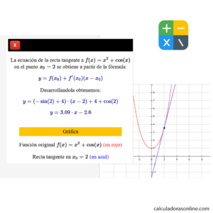 ecuacion de la recta tangente a una curva online