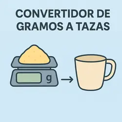 Convertidor de Gramos a Tazas