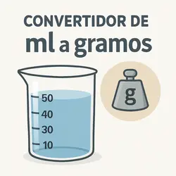 Convertidor de Ml a Gramos